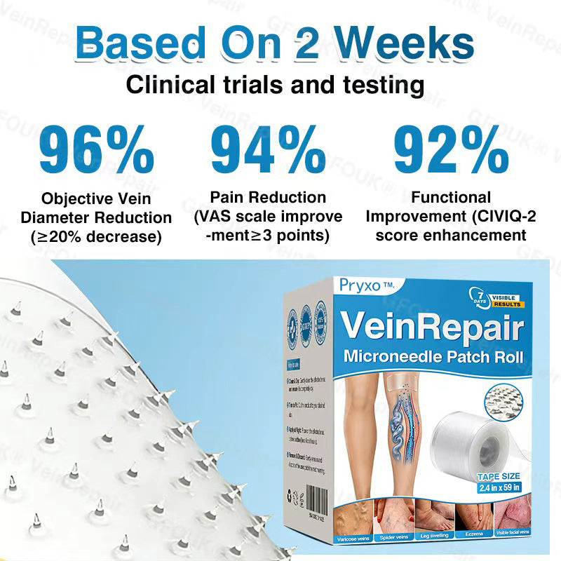 🇺🇸🏆✅️🏃Pryxo™ VeinRepair Microneedle Patch Roll⚡Instant Relief, Long-Term Results