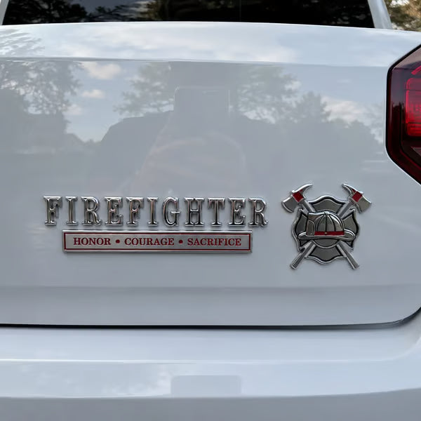 🔥LAST DAY 50% OFF -🚒 Firefighter Honor Courage Sacrifice Car Emblem Metal Badge