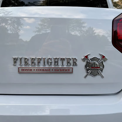 🔥LAST DAY 50% OFF -🚒 Firefighter Honor Courage Sacrifice Car Emblem Metal Badge