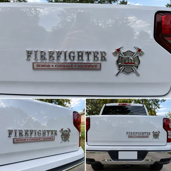 🔥LAST DAY 50% OFF -🚒 Firefighter Honor Courage Sacrifice Car Emblem Metal Badge