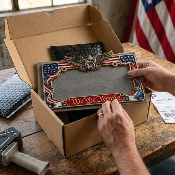🔥LAST DAY 49% OFF - 🇺🇸 250th Anniversary Commemorative License Plate Frame🗽