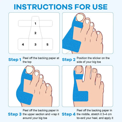 🔥LAST DAY 50% OFF - 👣Pre-cut Hallux Valgus Corrector Kinesiology Tape -Bestseller